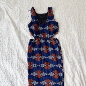 Mango Midi dress with cut outs